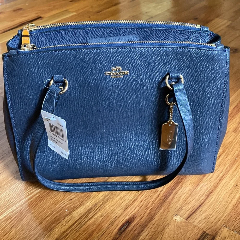 Coach STANTON CARRYALL 29 (COACH F37147) NAVY NWT New With Tags - Picture 3 of 9